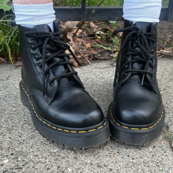 JADON BOOT SMOOTH LEATHER PLATFORMS - Picture 1 of 5